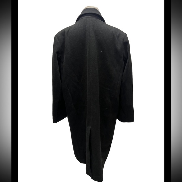 ASOS Design Black Mid Length Dad Coat US 8 - Picture 2 of 5